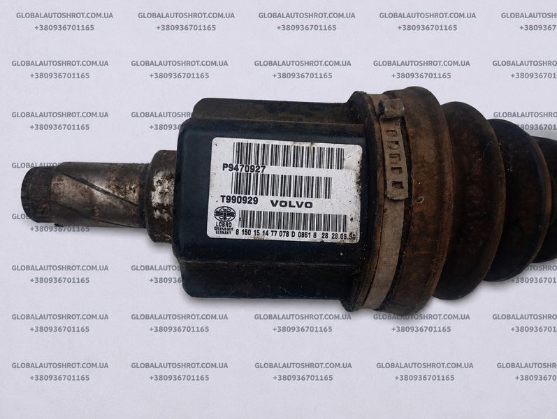 Піввісь ліва акпп aw55-50/51SN. VOLVO S60/V70/XC70 S80 OEM 9470927 9470927_1 фото